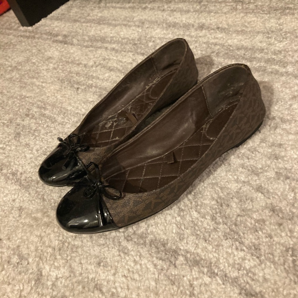 Brown Black Michael Kors Flats